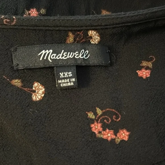 Madewell Wrap Top in Flower Toss - Picture 6 of 6